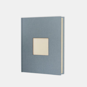 Album photo 30x24 toile bleu gris