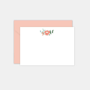 Set de Cartes et Enveloppes - Fleurs aquarelles