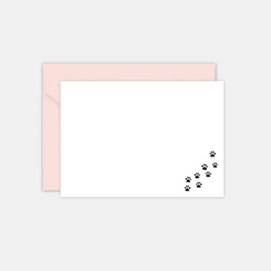 Set de Cartes et Enveloppes - Pattes de chat