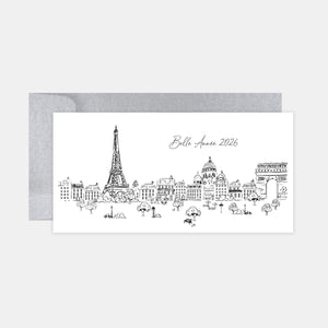 Carte de voeux personnalisée Paris