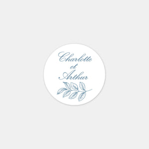 Stickers personnalisés toile de Jouy