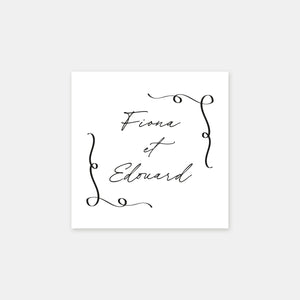 Personalized arabesque first name stamp