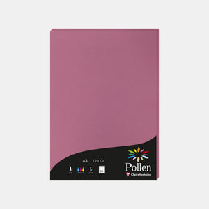 A4-Pergamentblatt, 120 g, rosa Hortensienpollen