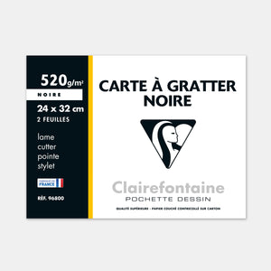Pochette carte a gratter 520g - 24x32