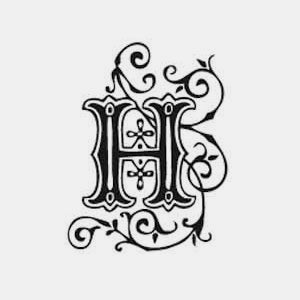 Arabesque alphabet stamp h