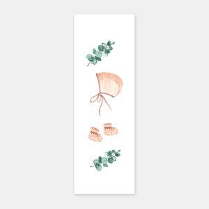 Signet de baptême béguin aquarelle