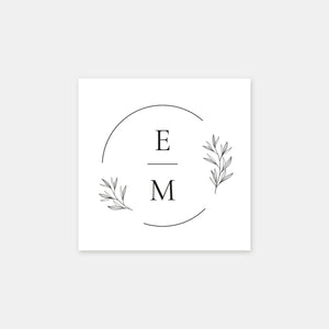 Tampon personnalisé nature chic