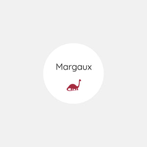 Stickers personnalisés naissance polaroid petit dinosaure
