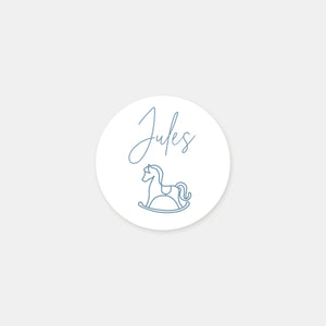 Stickers personnalisés naissance jouet