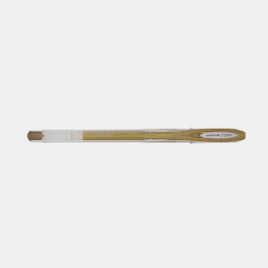 Uniball metal gel ink pen fine point gold