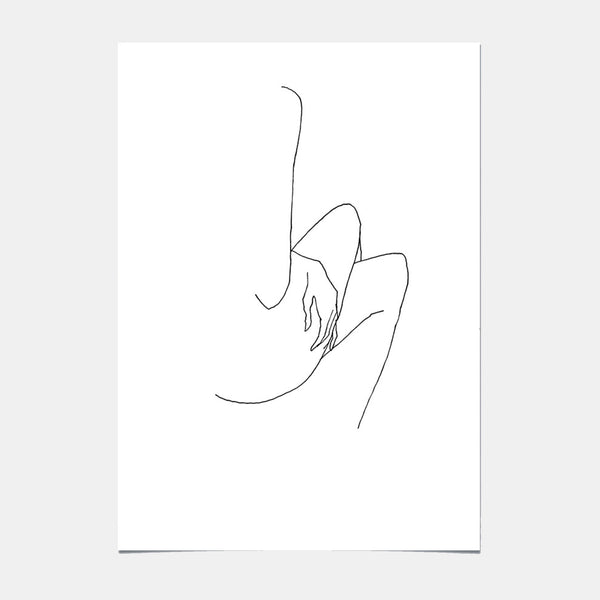 Art Poster - Woman crossing legs - 01