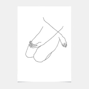 Affiche d'Art - Woman sitting 02