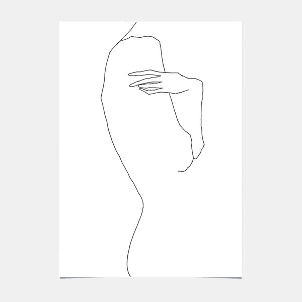 Art Poster - Woman thinking 04