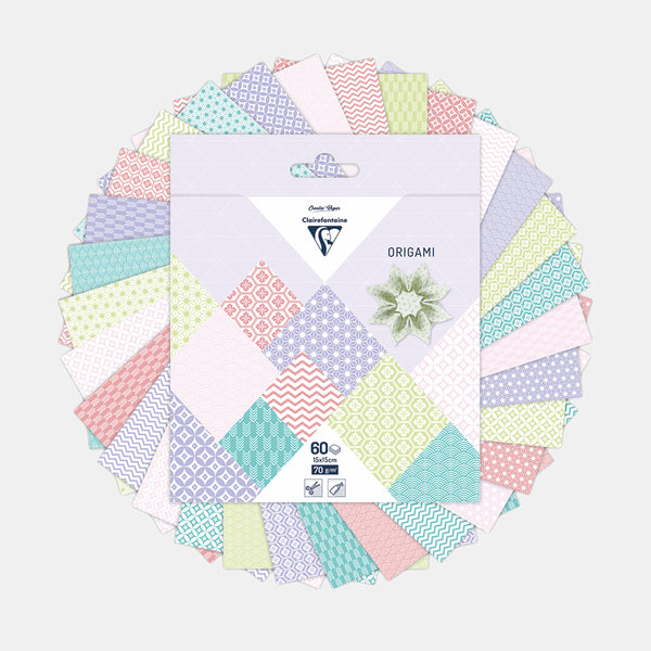 Papier origami 15x15 cm - Printemps - 60 feuilles