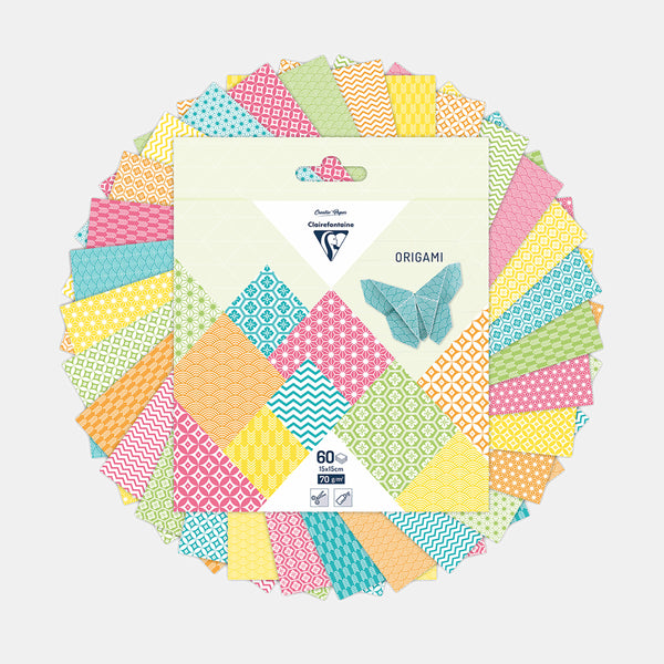 Papier origami 15x15 cm - Eté - 60 feuilles