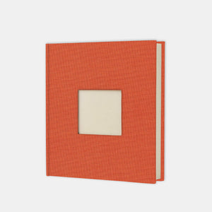 Album photo carré 30x30 toile terracotta