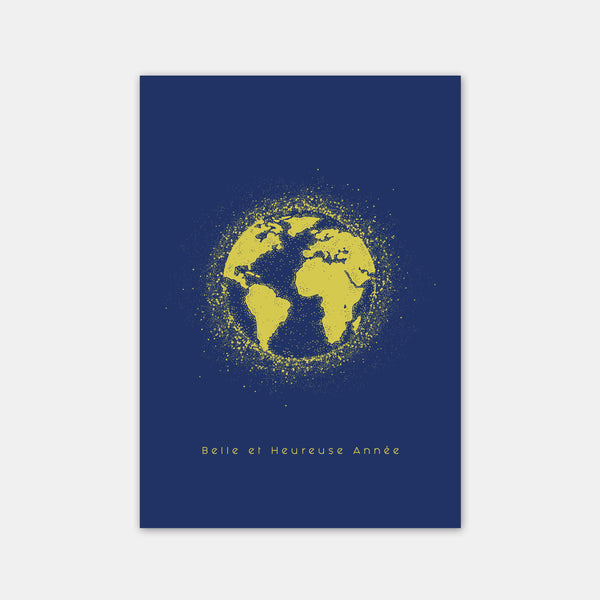 Carte de voeux personnalisée terre