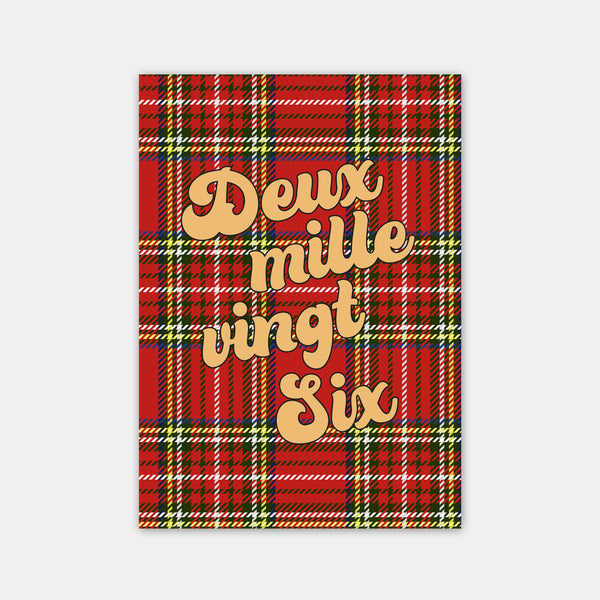 Personalized Tartan Greeting Card