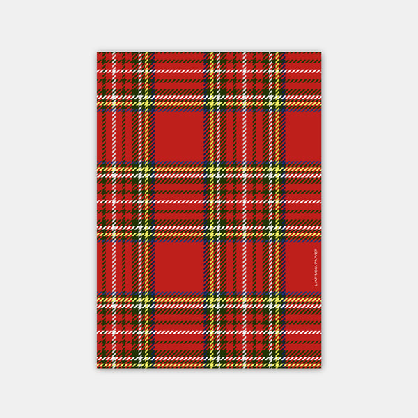 Personalized Tartan Greeting Card