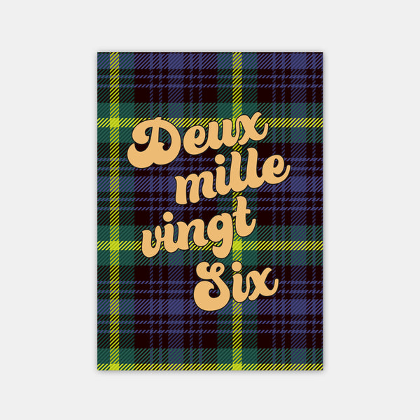 Personalized Tartan Greeting Card