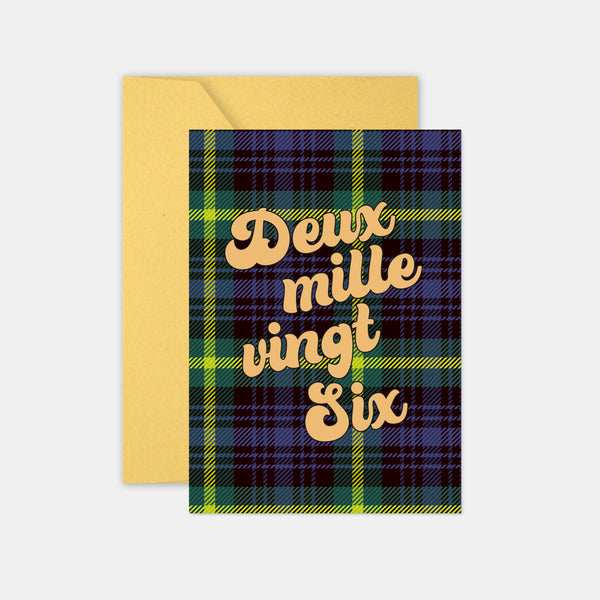 Personalized Tartan Greeting Card