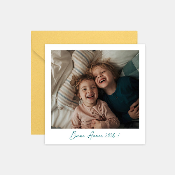 Carte de voeux personnalisée Polaroid