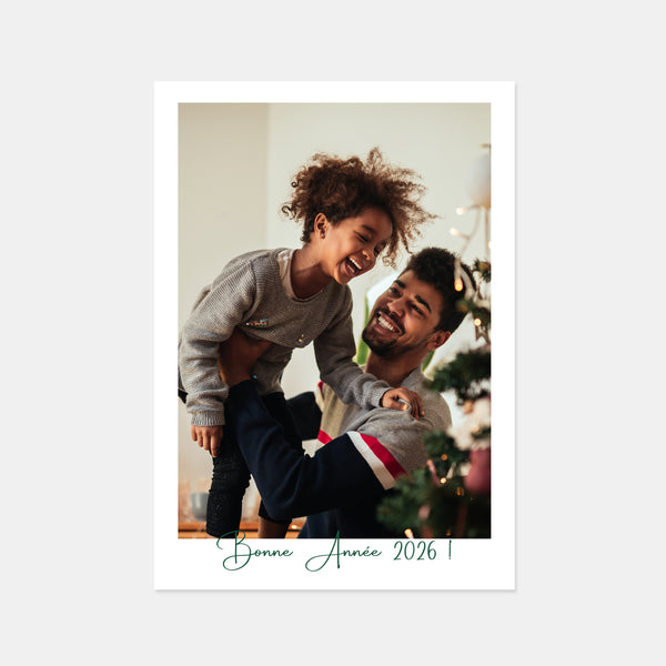Carte de voeux personnalisée Portrait