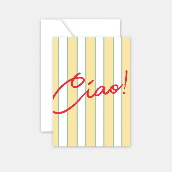 Card to say a word - Ciao