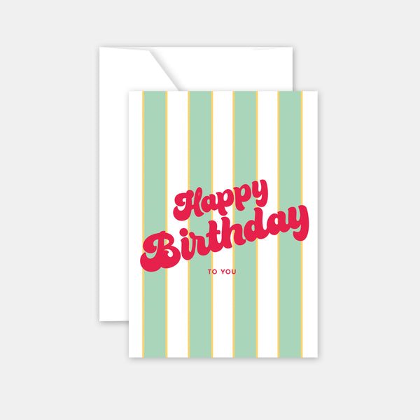 Carte pour dire un mot - Happy Birthday