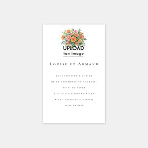 Carton invitation de mariage aquarelle