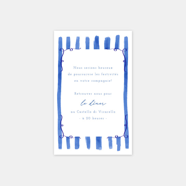 Hübsche Linien Hochzeitseinladungskarte