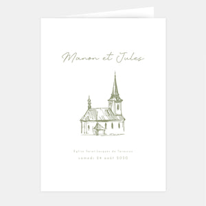 Couverture de livret de mariage belle demeure