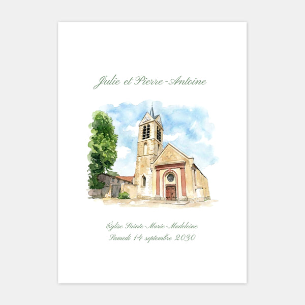 Couverture de livret de mariage à l'église Sainte Marie-Madeleine