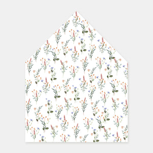 Envelope lining with rustic illustration - 50 copies