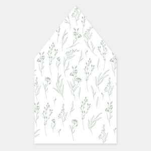 Doublure enveloppe carrée champêtre classique