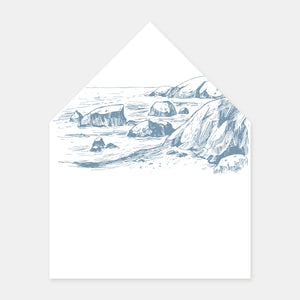 Doublure enveloppe gravure côte sauvage