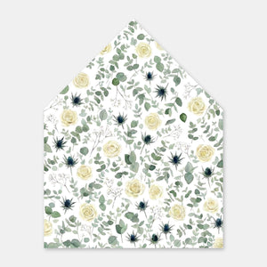 Doublure enveloppe végétale - eucalyptus