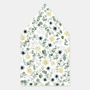Doublure enveloppe carrée végétale - eucalyptus
