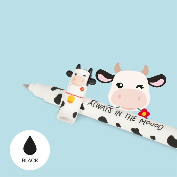 Set de 4 stylos encre gel effaçables - Animaux de la ferme