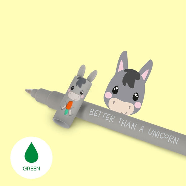 Set de 4 stylos encre gel effaçables - Animaux de la ferme