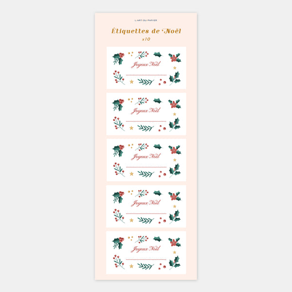 Les étiquettes autocollantes du Père Noël - 10ex