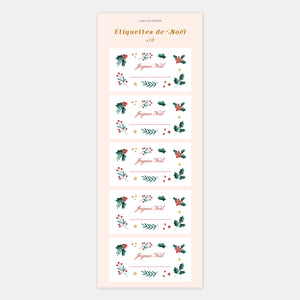Les étiquettes autocollantes du Père Noël - 10ex