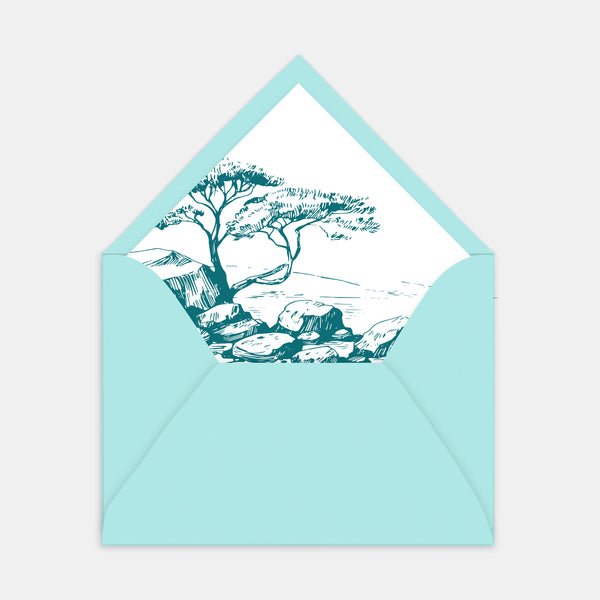Doublure enveloppe gravure le sud