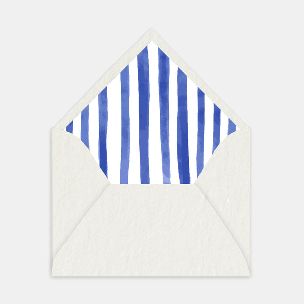 Envelope lining with pretty lines