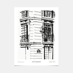 Affiche Rue de Babylone - Frederic Forest
