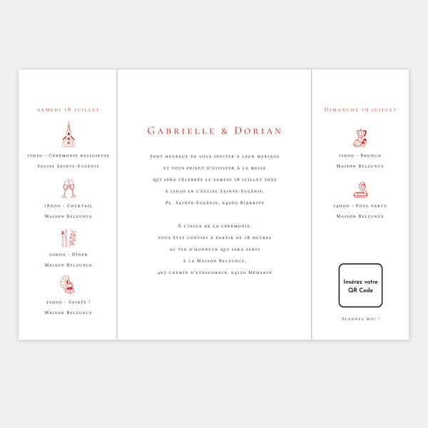 Faire-part de mariage au Pays Basque