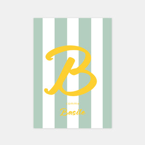 Faire-part de naissance lignes pop
