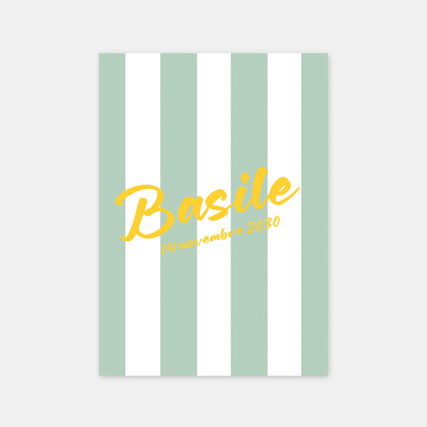 Pop lines birth announcement