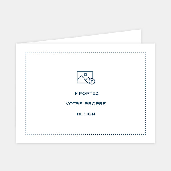 Carte paysage pré pliée à personnaliser