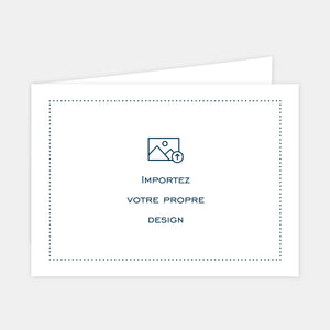 Carte paysage pré pliée à personnaliser